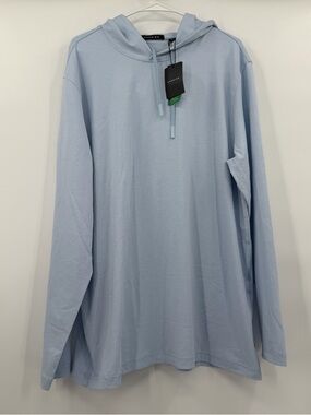 Dunning long sleeve light blue hoodie pullover xl